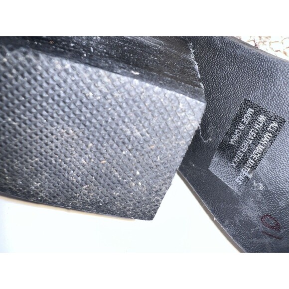 Report Jude Snakeskin Ankle Boots Womens 8.5 Chunky High Heel Booties Shoes - Picture 6 of 12